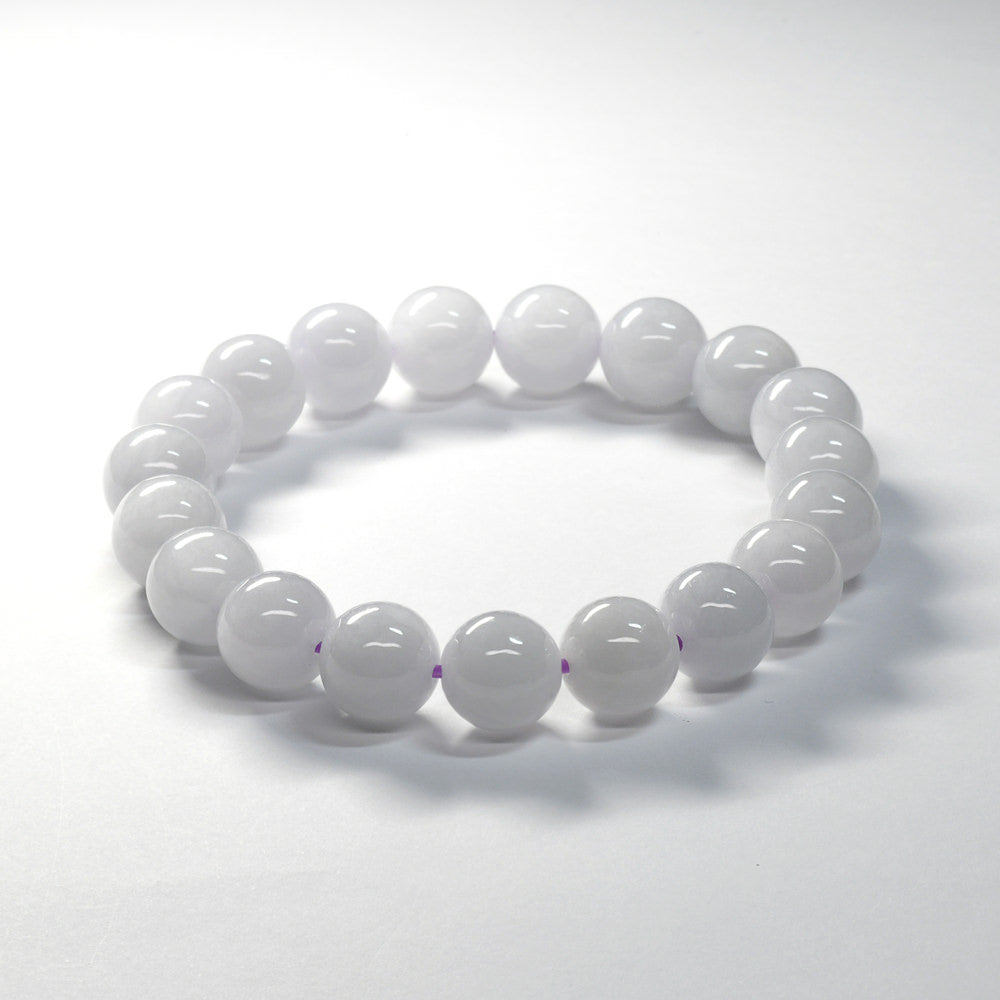 [限定販売] [鑑別付]ラベンダーヒスイ ブレスレット 10.5mm #SH556