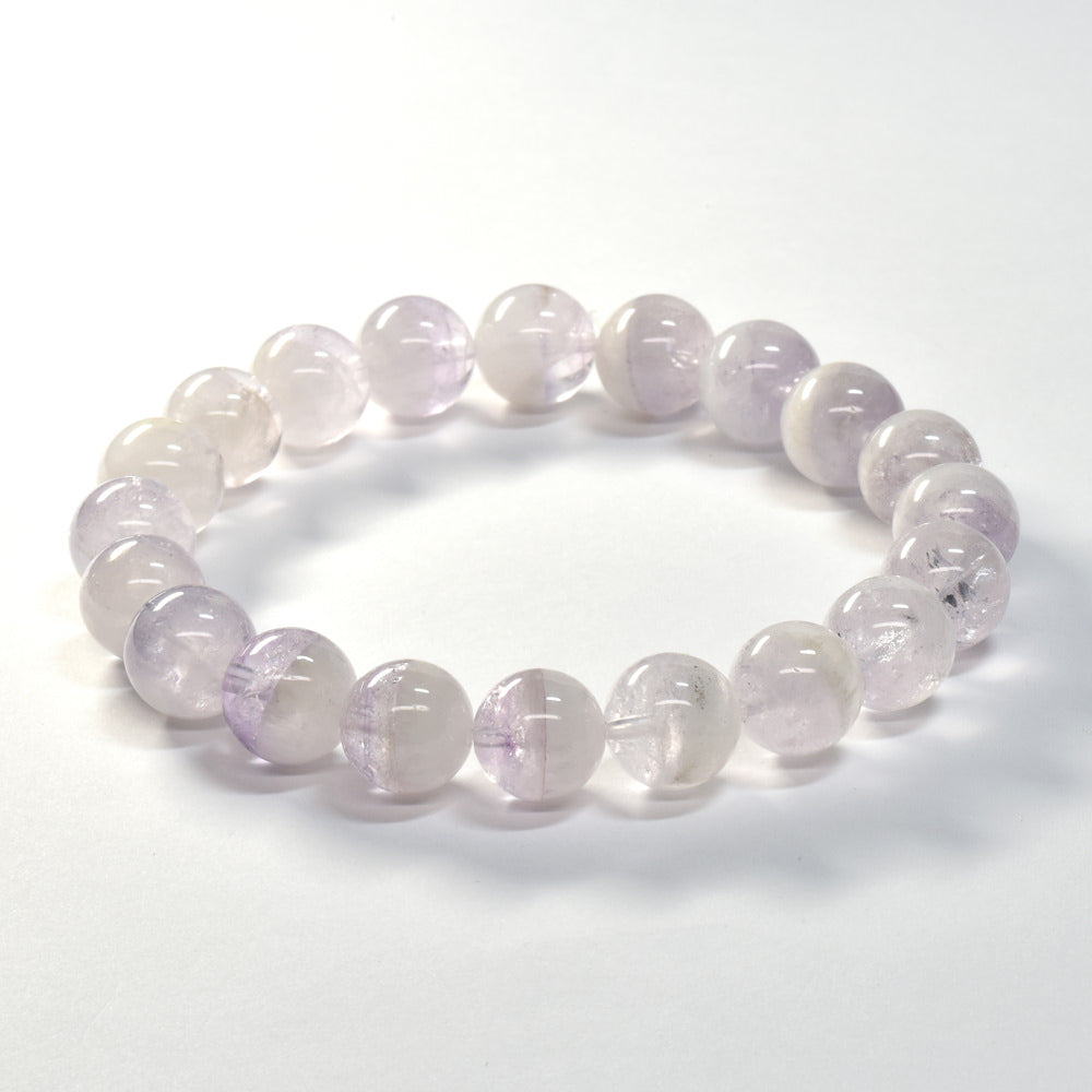 [限定販売] ファントムラベンダーアメジスト ブレスレット 10mm #SJ038