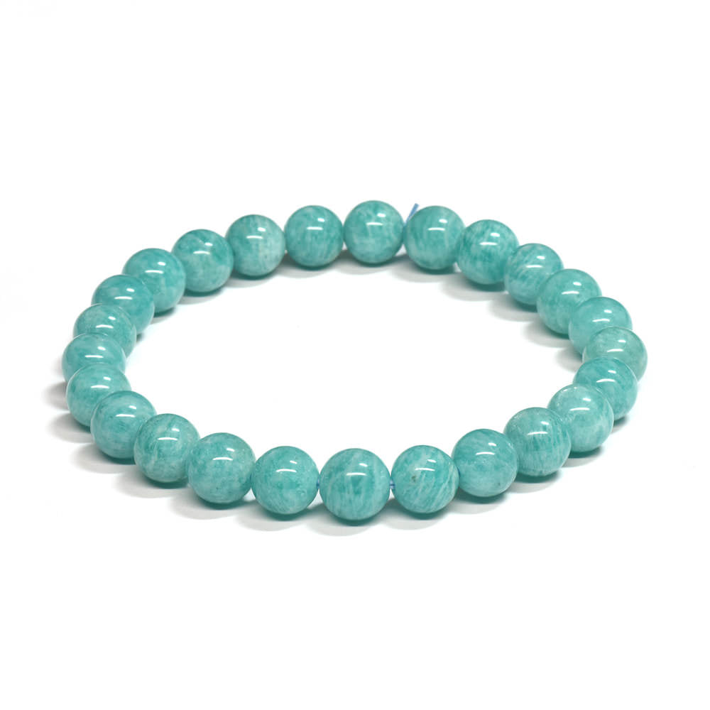 [限定販売] アマゾナイト ブレスレット 7.5-8mm #SJ045