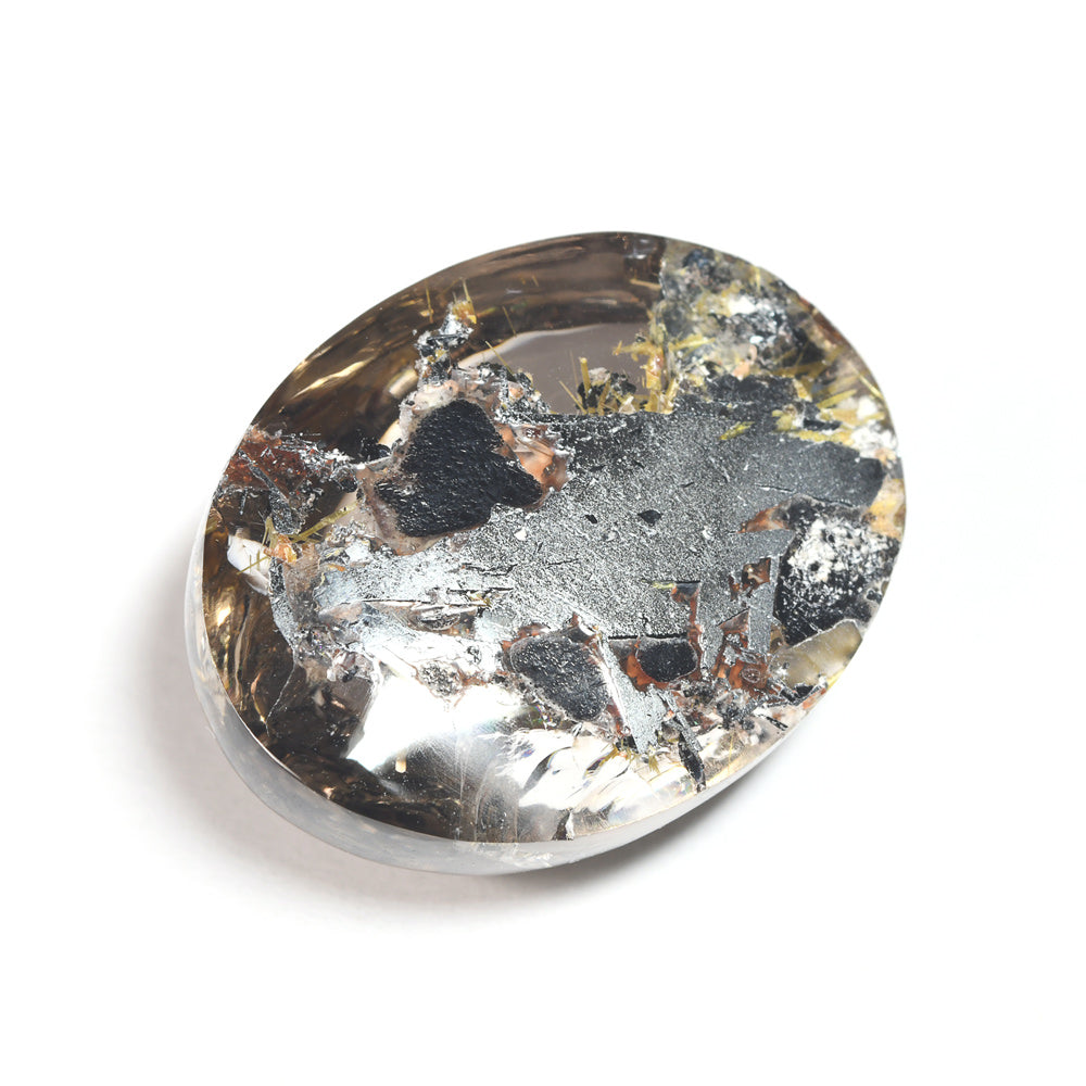 [限定販売] ブラジル産 放射タイチンルチルクォーツ  ルース 17.32ct #SJ078