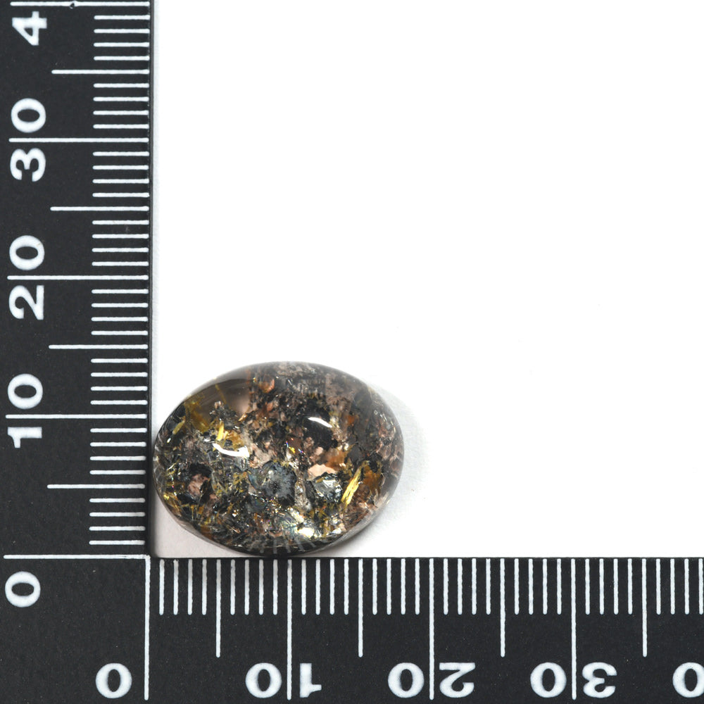 [限定販売] ブラジル産 放射タイチンルチルクォーツ  ルース 17.32ct #SJ078