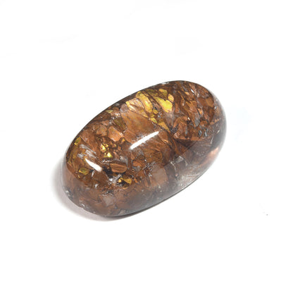 [限定販売] ブラジル産 パイライトアグリゲートインクォーツ  ルース 17.36ct #SJ082