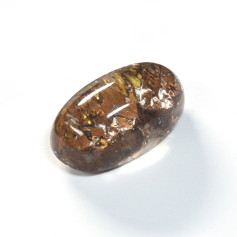 [限定販売] ブラジル産 パイライトアグリゲートインクォーツ  ルース 17.36ct #SJ082