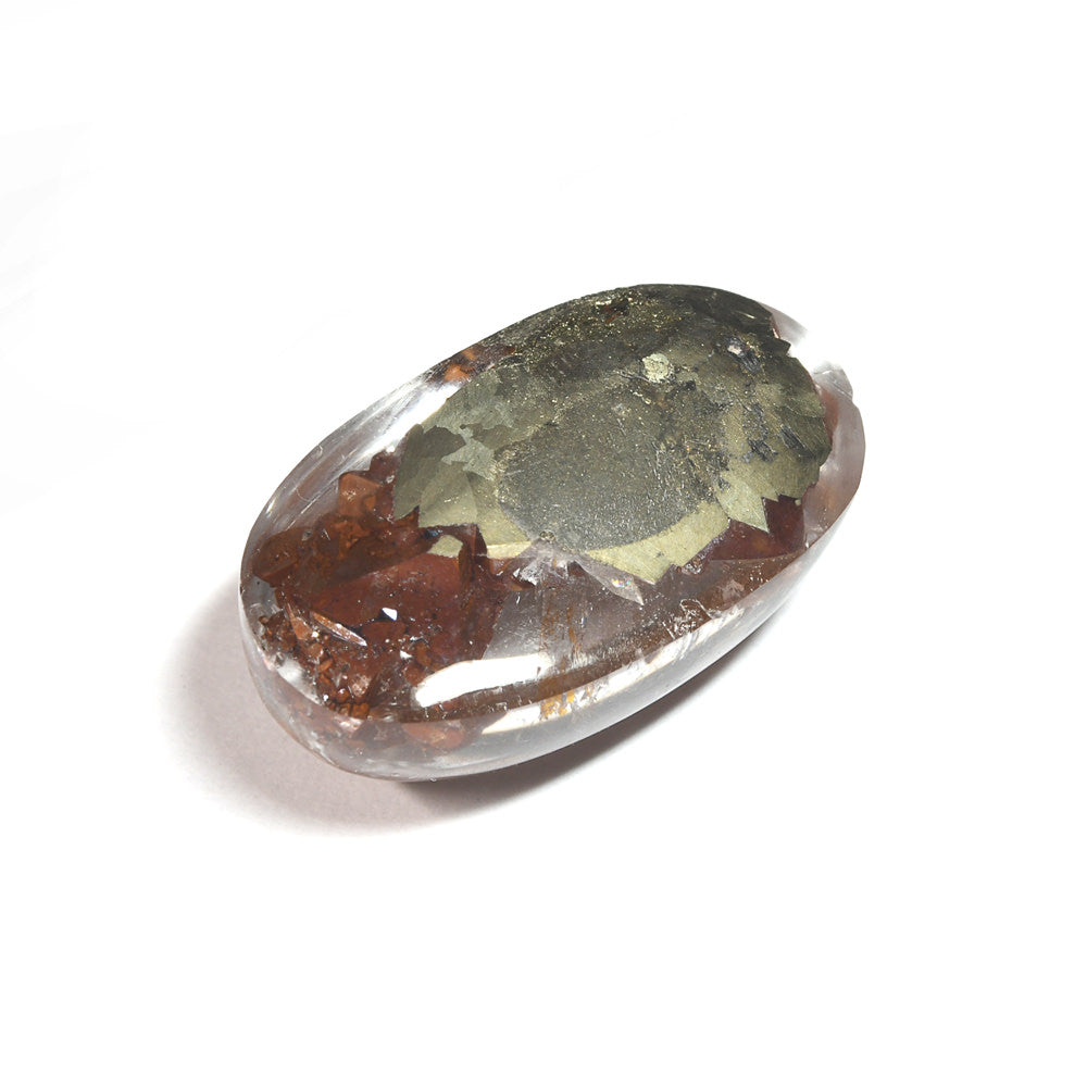 [限定販売] ブラジル産 パイライトアグリゲートインクォーツ  ルース 17.36ct #SJ082