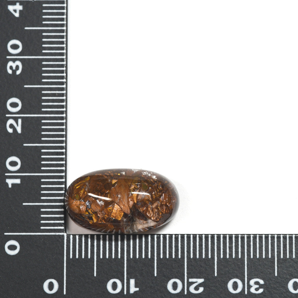 [限定販売] ブラジル産 パイライトアグリゲートインクォーツ  ルース 17.36ct #SJ082