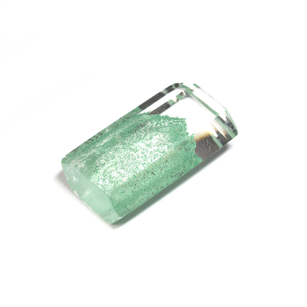 [限定販売] マダガスカル産 グリーンファントムクォーツ  ルース 6.57ct #SJ090