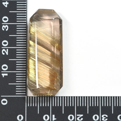 [限定販売] ブラジル産 タイチンルチルクォーツ  ルース 40.19ct #SJ092