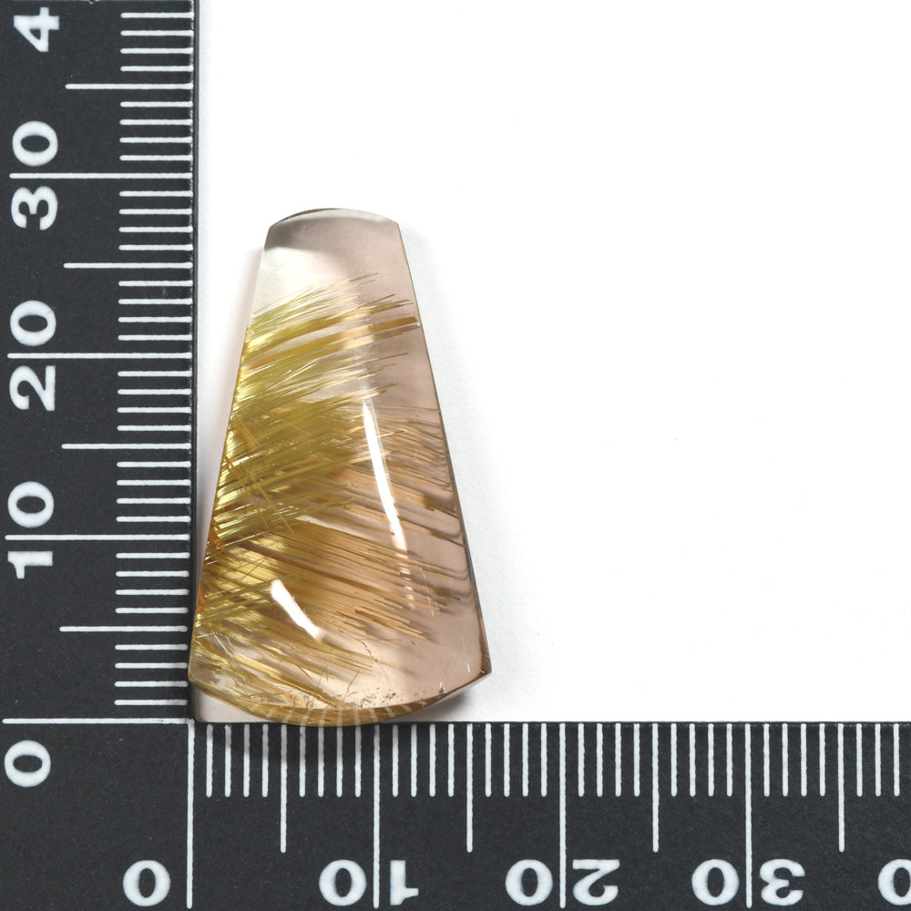 [限定販売] ブラジル産 タイチンルチルクォーツ  ルース 21.18ct #SJ093