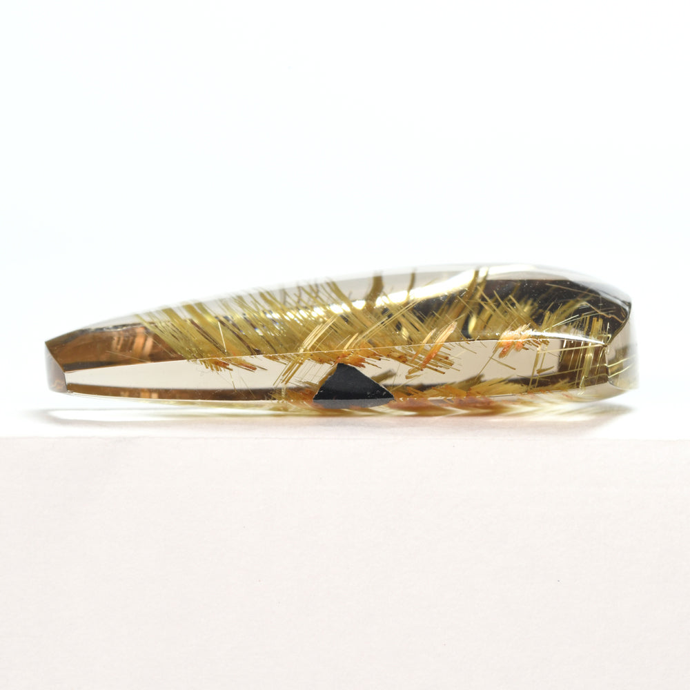 [限定販売] ブラジル産 タイチンルチルクォーツ  ルース 21.18ct #SJ093