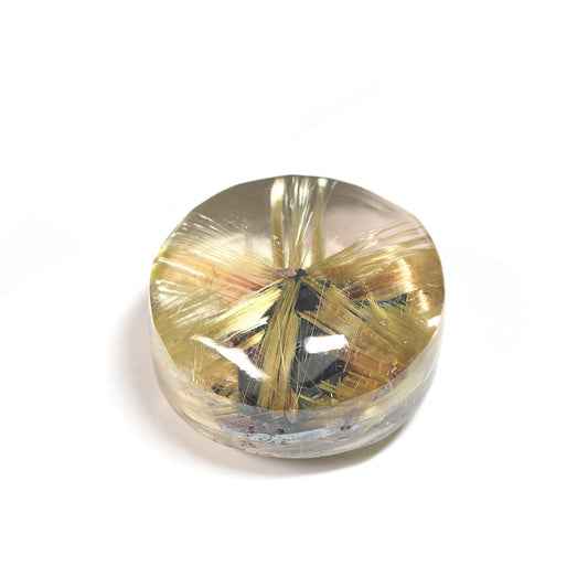 [限定販売] ブラジル産 放射ルチルクォーツ  ルース 20ct #SJ094