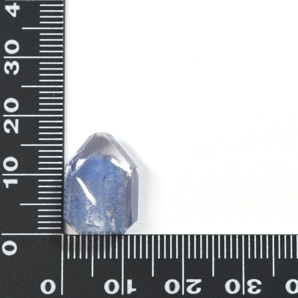 [限定販売] ブラジル産 デュモルチェライトインクォーツ  ルース 12.8ct #SJ096