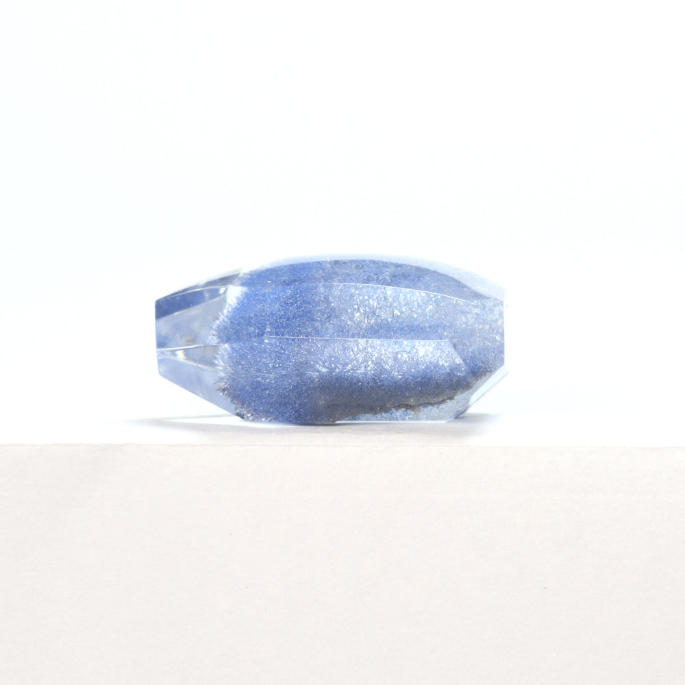 [限定販売] ブラジル産 デュモルチェライトインクォーツ  ルース 12.8ct #SJ096