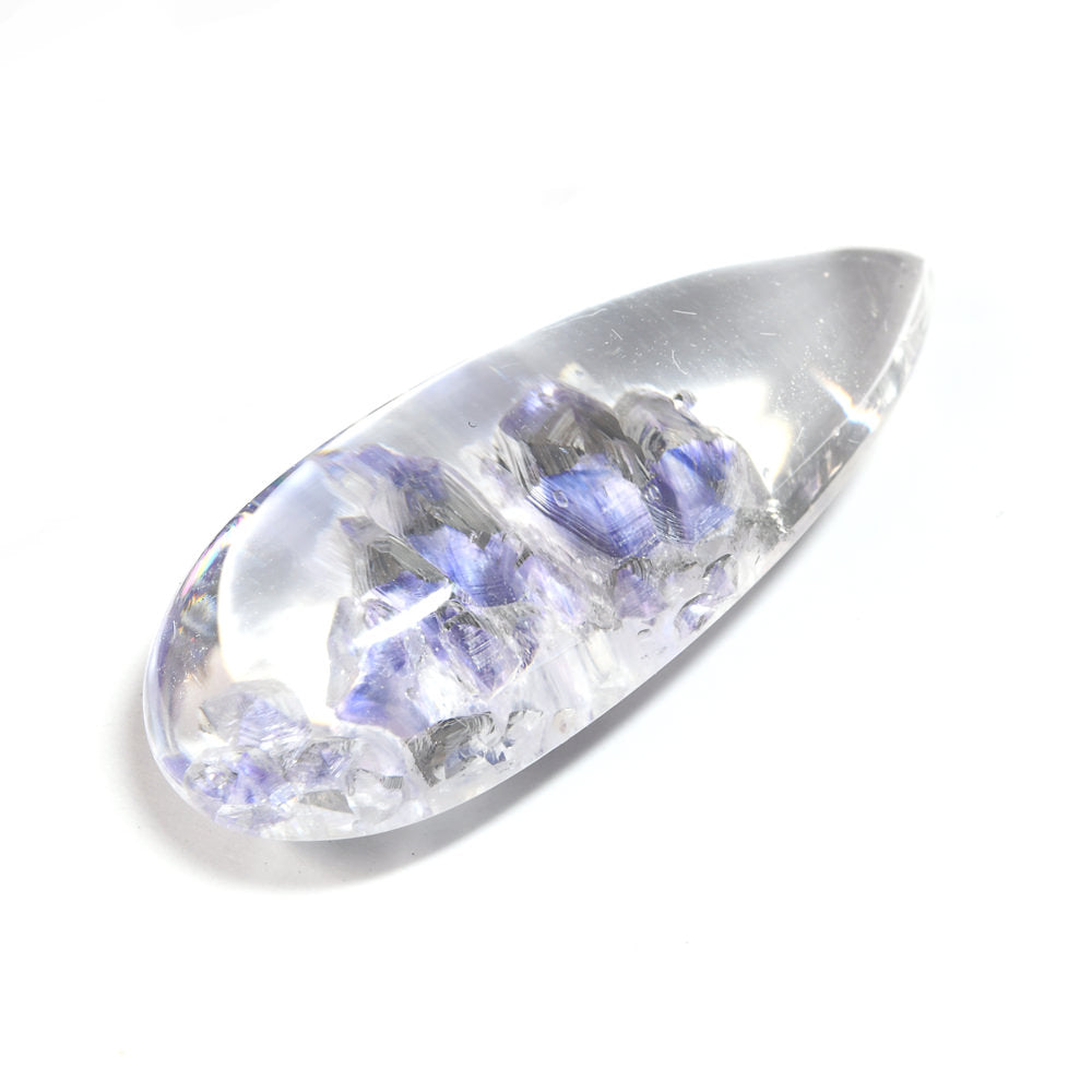 [限定販売] マダガスカル産 フローライトインクォーツ  ルース 21.266ct #SJ099