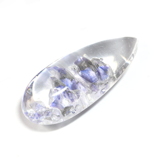 [限定販売] [鑑別付]マダガスカル産 フローライトインクォーツ  ルース 21.266ct #SJ099