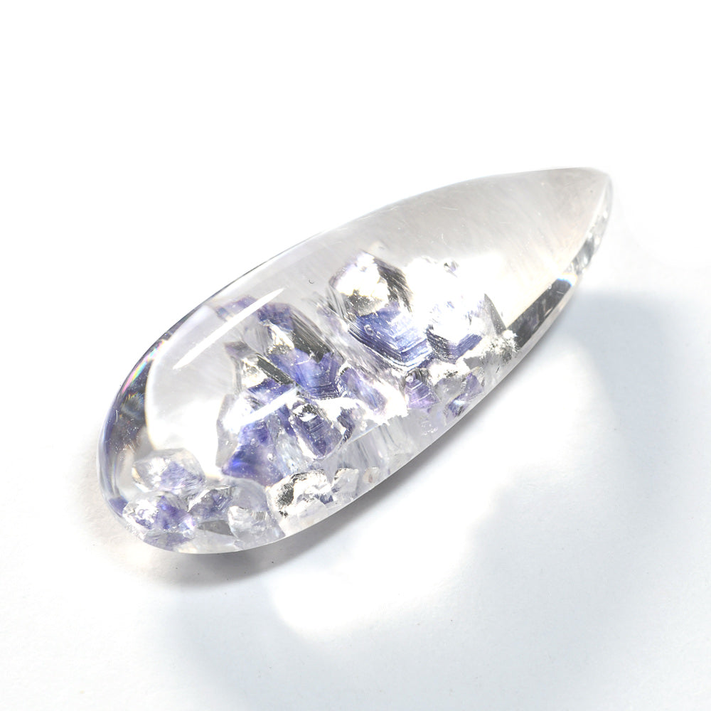 [限定販売] マダガスカル産 フローライトインクォーツ  ルース 21.266ct #SJ099