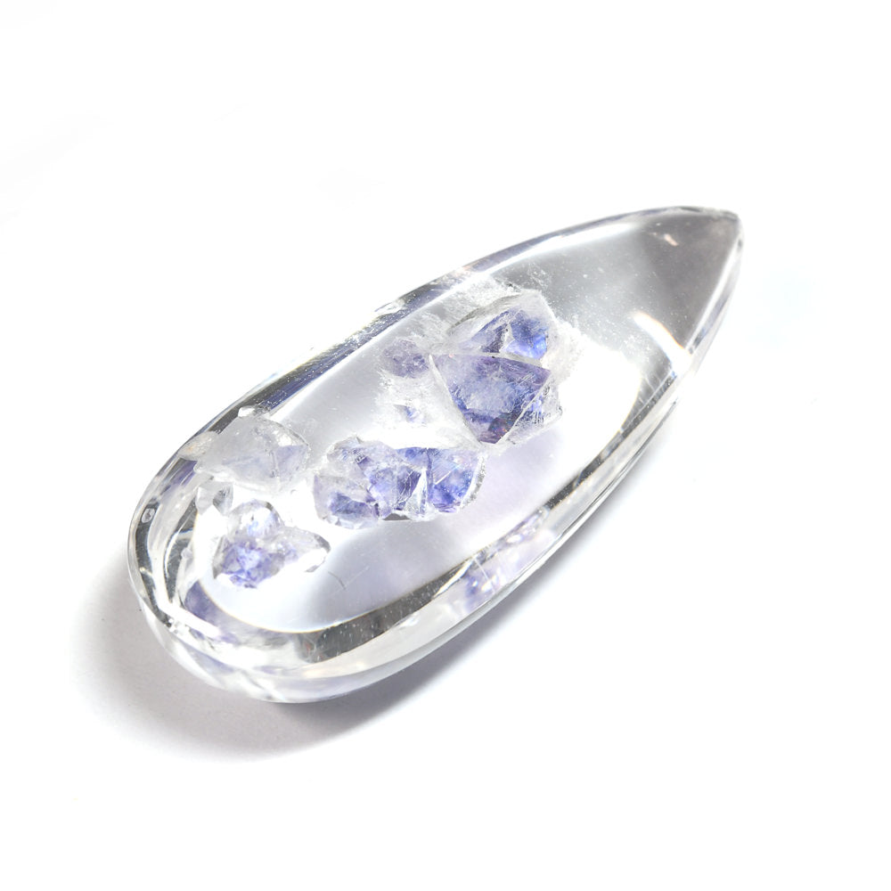 [限定販売] マダガスカル産 フローライトインクォーツ  ルース 21.266ct #SJ099