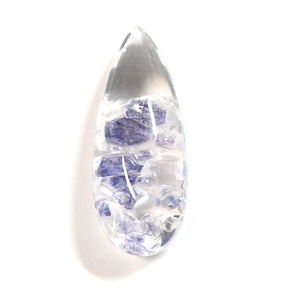 [限定販売] マダガスカル産 フローライトインクォーツ  ルース 21.266ct #SJ099