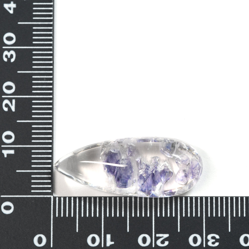 [限定販売] マダガスカル産 フローライトインクォーツ  ルース 21.266ct #SJ099