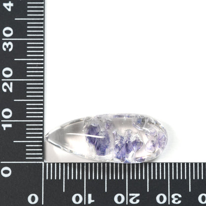 [限定販売] マダガスカル産 フローライトインクォーツ  ルース 21.266ct #SJ099