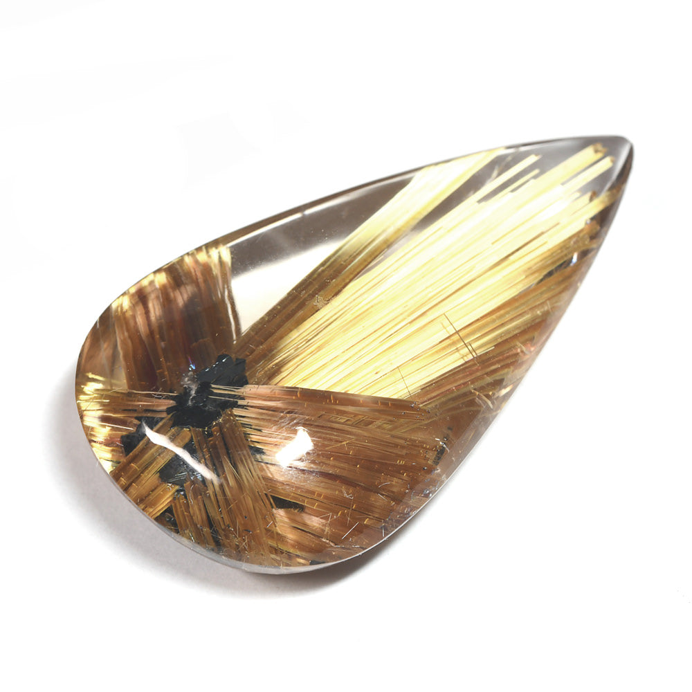 [限定販売] ブラジル産 太陽放射タイチンルチルクォーツ  ルース 29.088ct #SJ102
