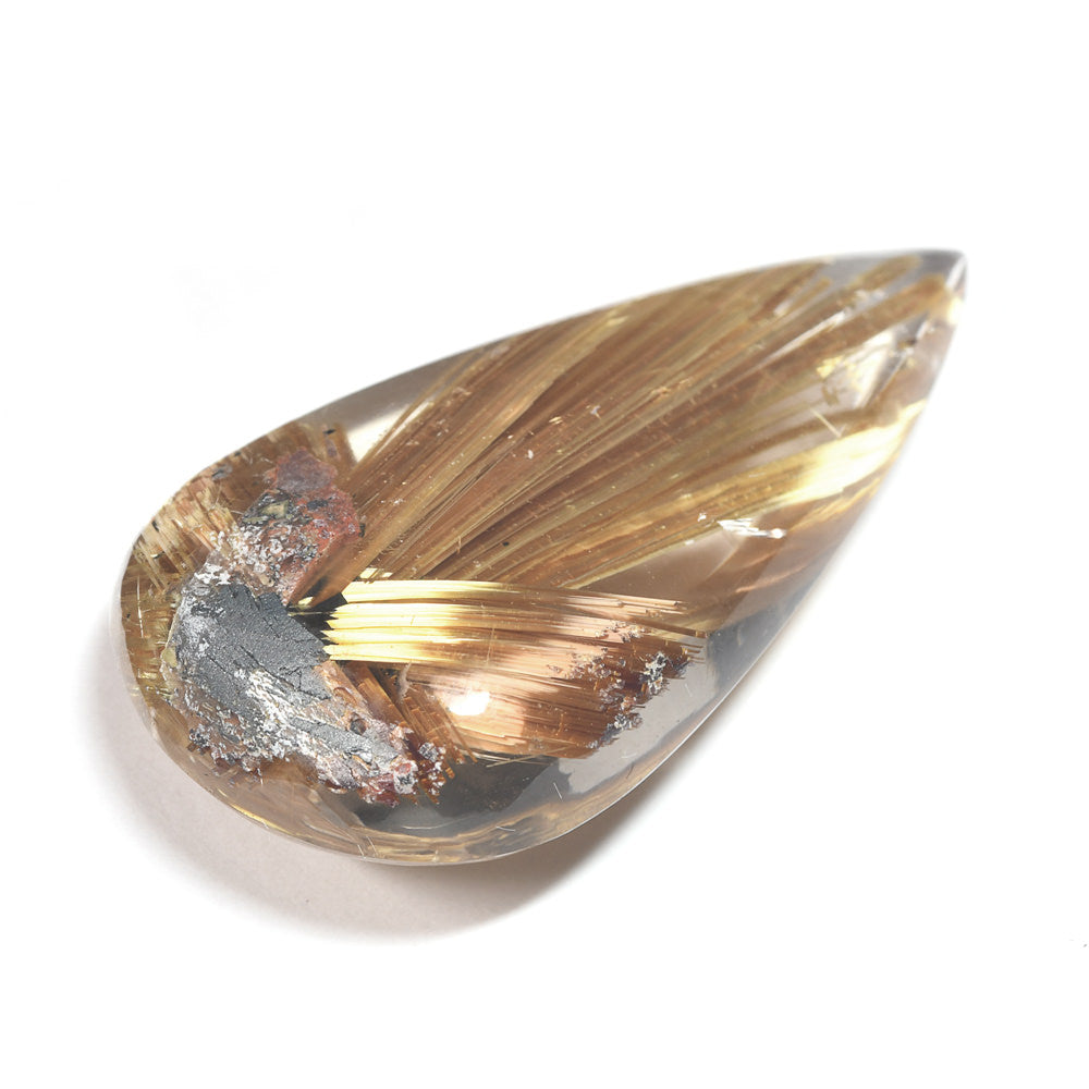 [限定販売] ブラジル産 太陽放射タイチンルチルクォーツ  ルース 29.088ct #SJ102