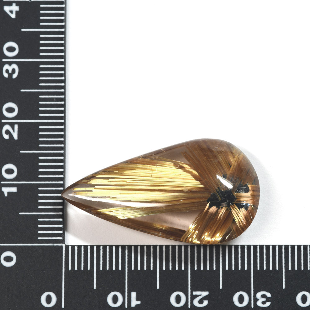 [限定販売] ブラジル産 太陽放射タイチンルチルクォーツ  ルース 29.088ct #SJ102