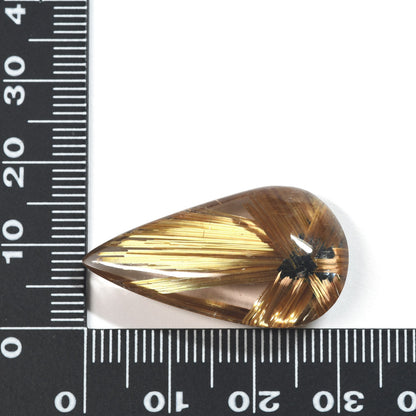 [限定販売] ブラジル産 太陽放射タイチンルチルクォーツ  ルース 29.088ct #SJ102