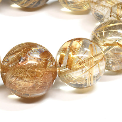 [限定販売] タイチンルチルクォーツ ブレスレット 19-22.5mm #SJ500