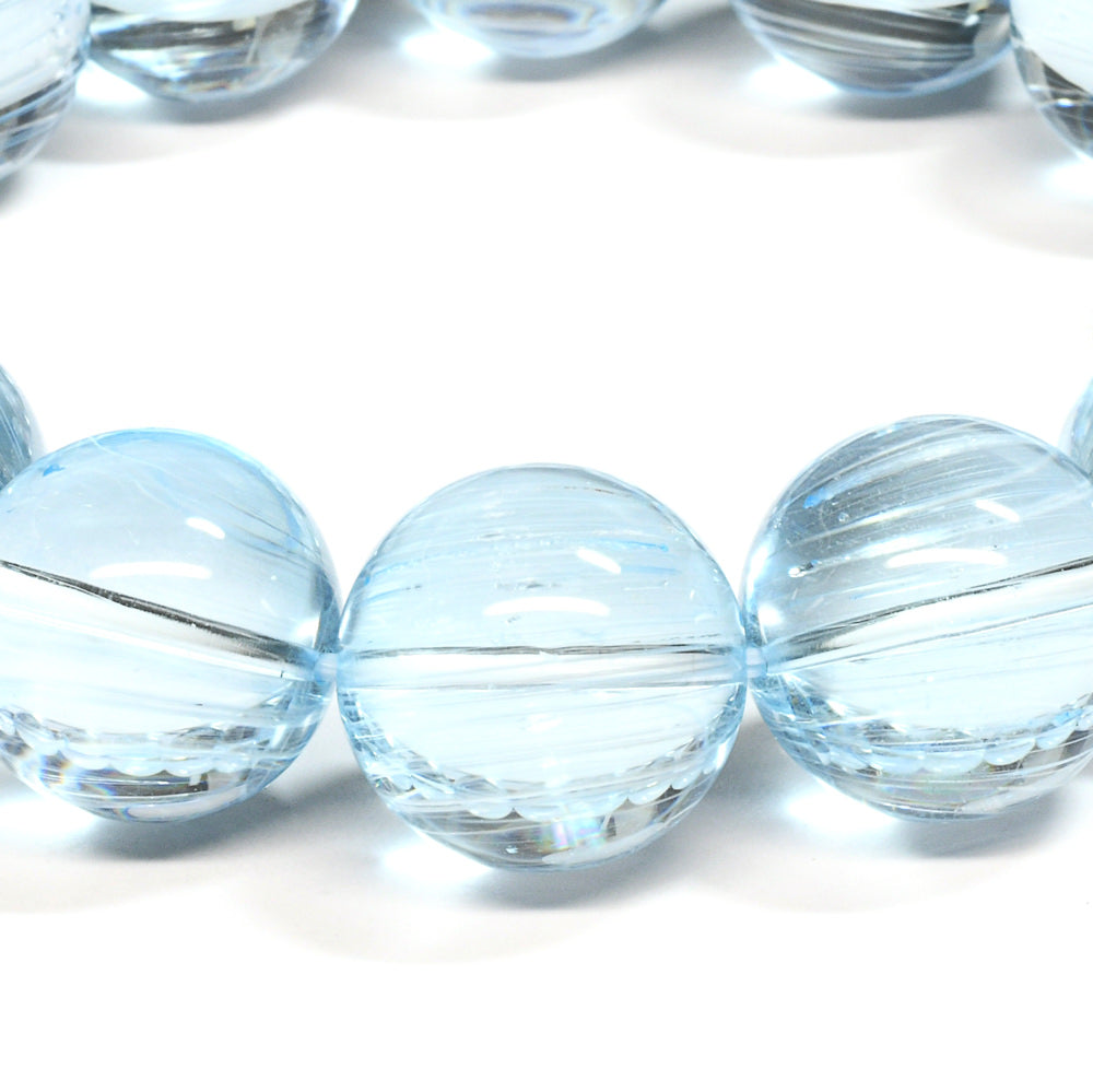 [限定販売] ブルートパーズキャッツアイ ブレスレット 15-15.5mm #SJ501