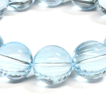 [限定販売] ブルートパーズキャッツアイ ブレスレット 15-15.5mm #SJ501