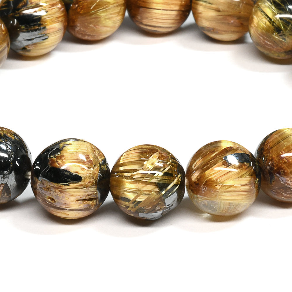 [限定販売] 放射タイチンルチルクォーツ ブレスレット 11mm #SJ502