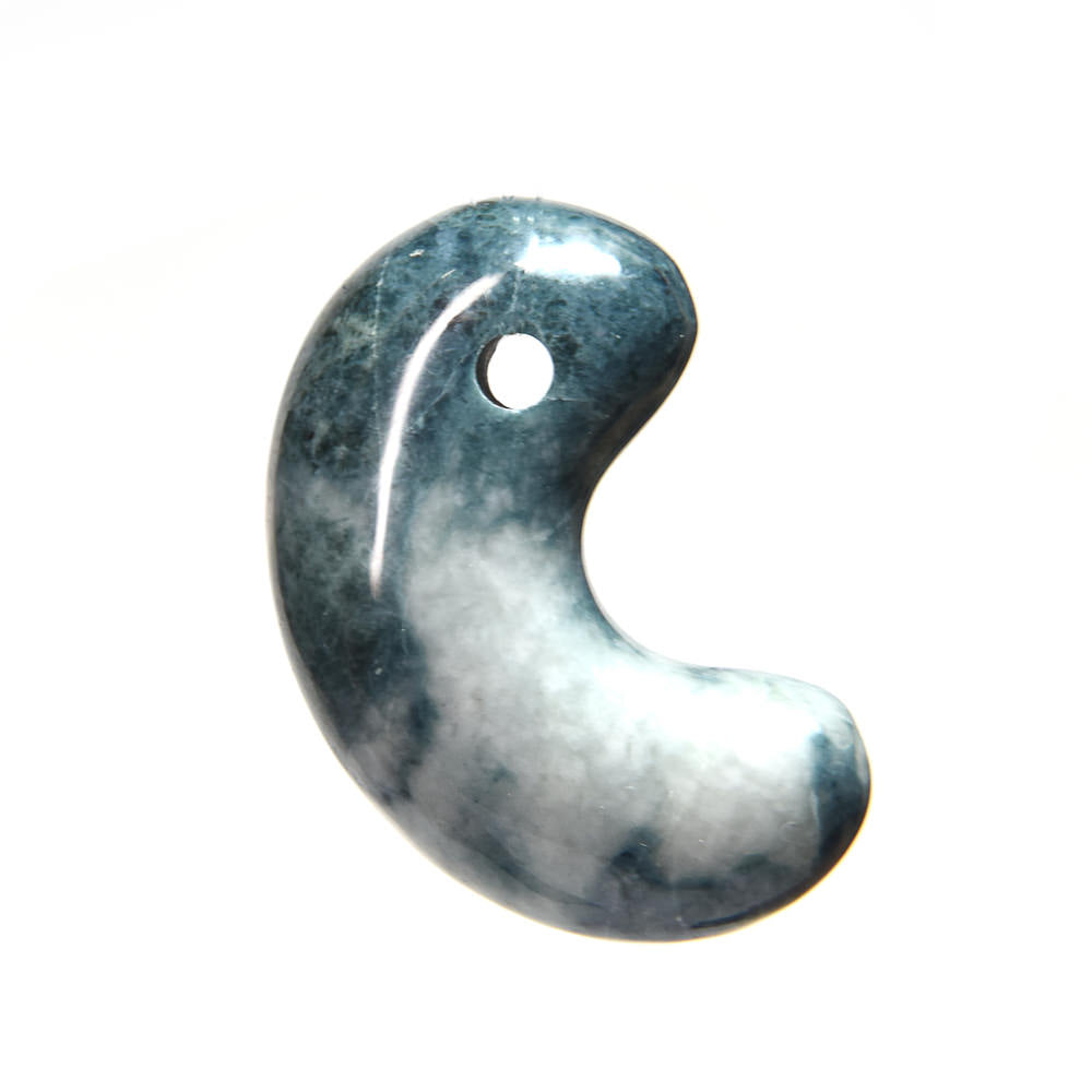 [鑑別付] 糸魚川翡翠 勾玉 33x21x12mm #UC112