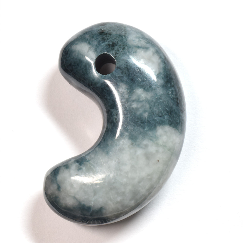 [鑑別付] 糸魚川翡翠 勾玉 33x21x12mm #UC112