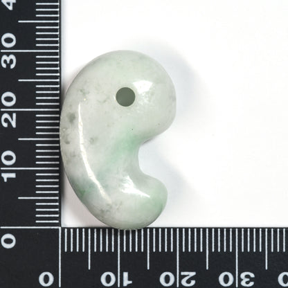 [鑑別付]新潟県産 糸魚川翡翠 勾玉 30mm #UC129