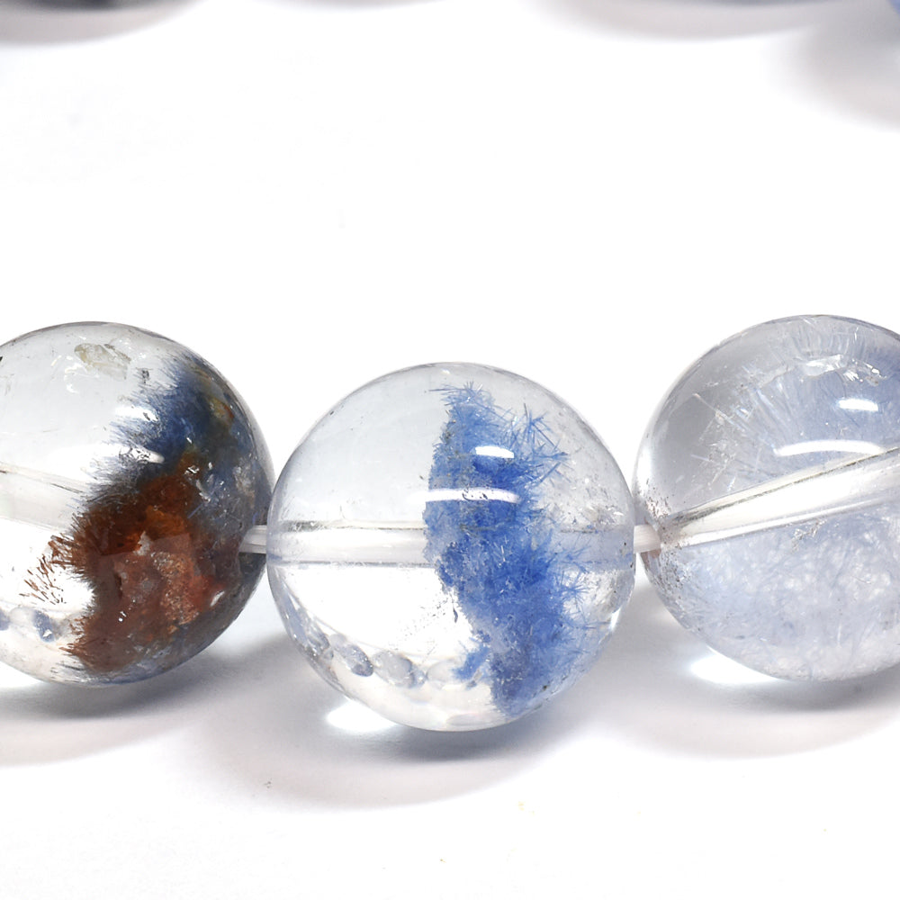 デュモルチェライトインクォーツ ブレスレット 15.5-16mm #UC187