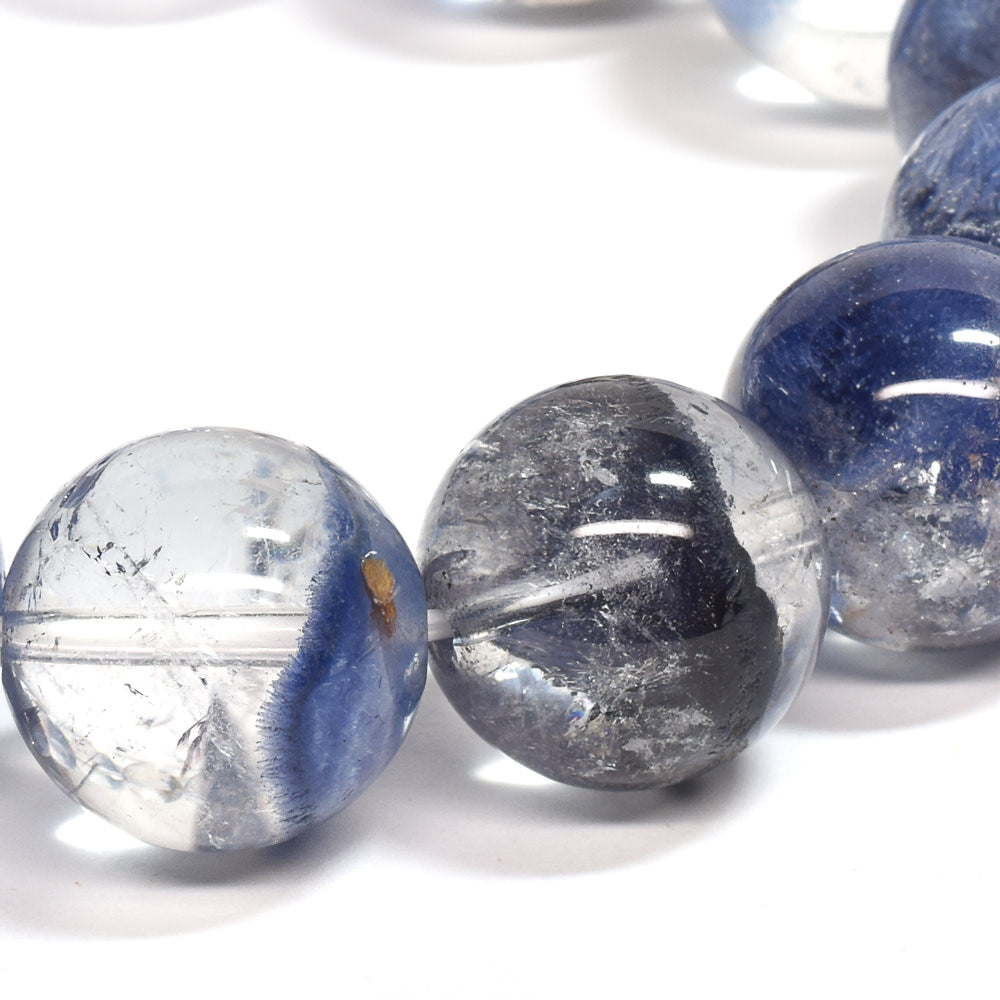 デュモルチェライトインクォーツ ブレスレット 15.5-16mm #UC187