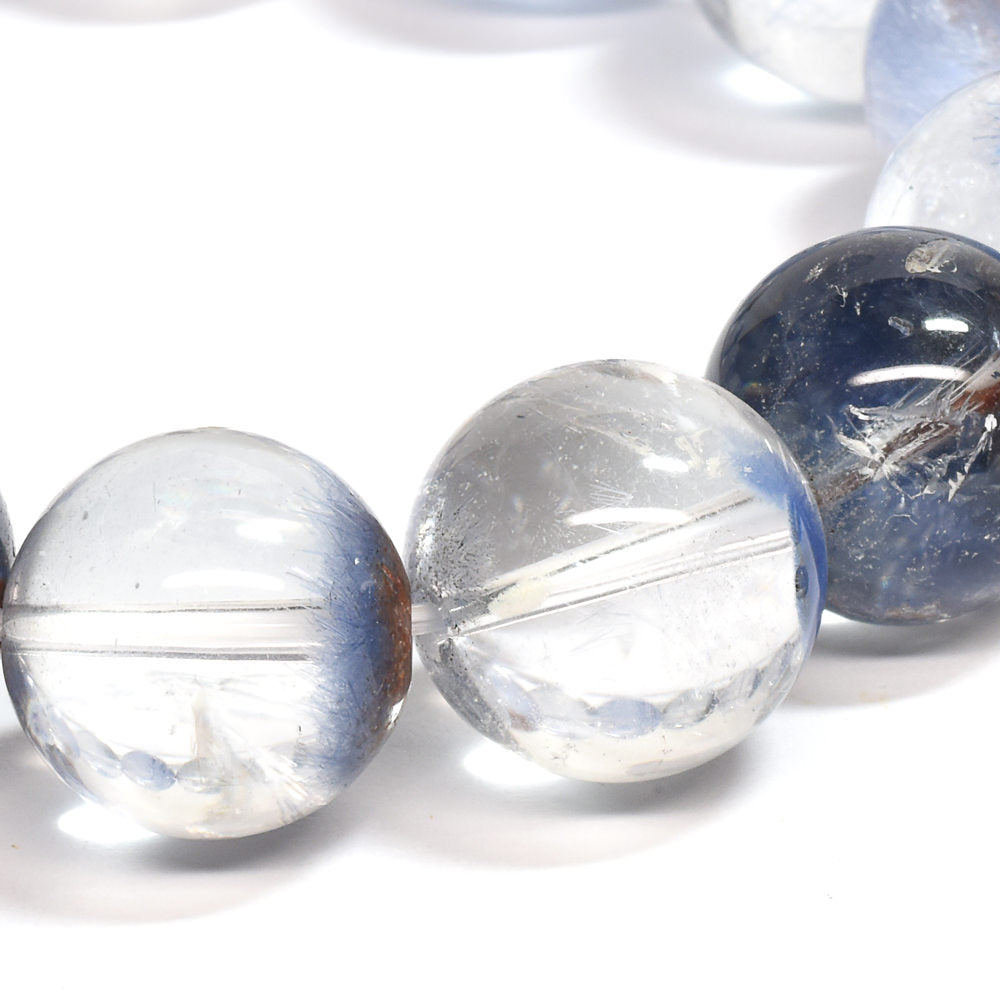 デュモルチェライトインクォーツ ブレスレット 15.5-16mm #UC187