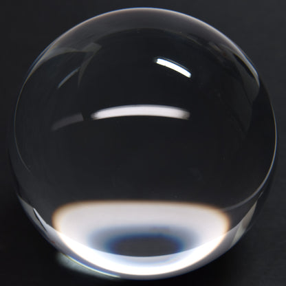[鑑別付]ブラジル産天然水晶 丸玉 89mm [龍木彫台座付] #UC332