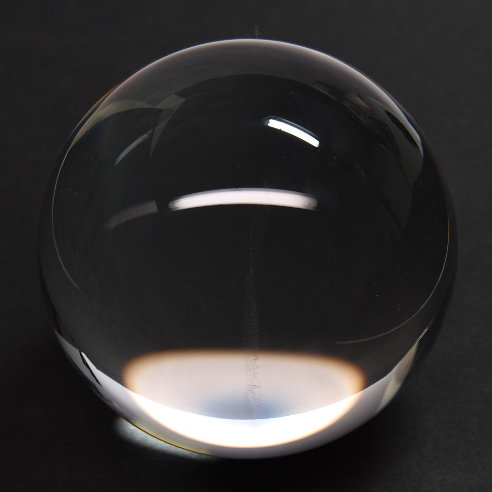 [鑑別付]ブラジル産天然水晶 丸玉 74.8mm [龍木彫台座付] #UC333