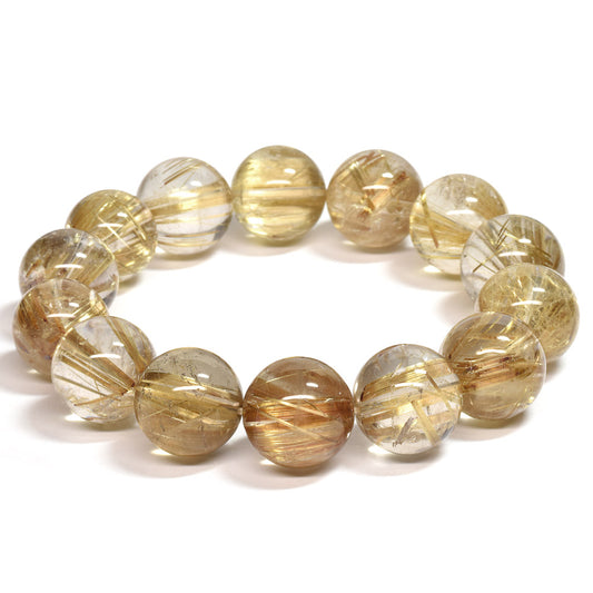 タイチンルチルクォーツ ブレスレット 15-16.5mm #UC336