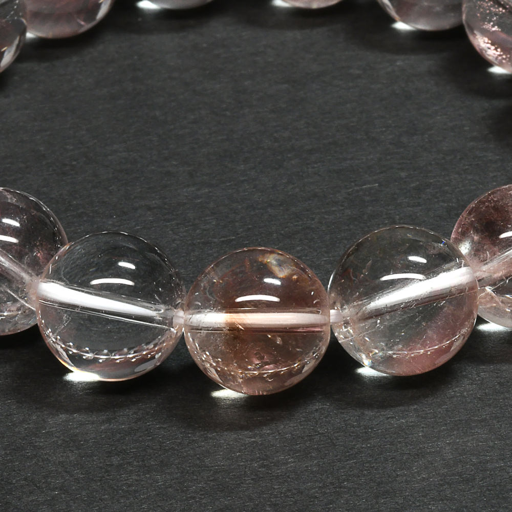 ピンクエンジェルラダークォーツ ブレスレット 12.5mm #UC344