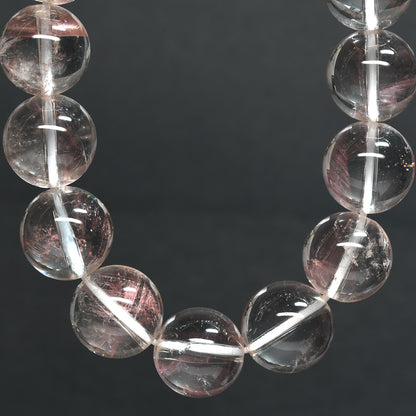 ピンクエンジェルラダークォーツ ブレスレット 12.5mm #UC344