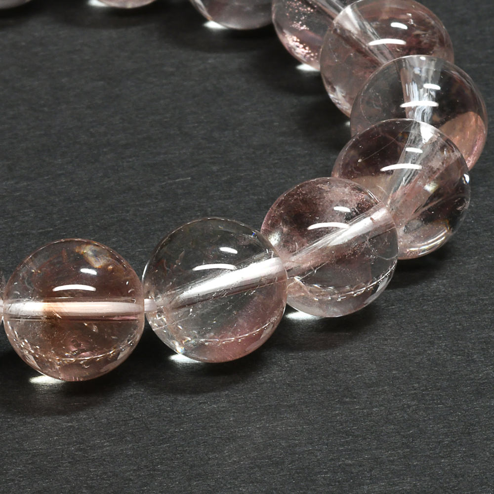 ピンクエンジェルラダークォーツ ブレスレット 12.5mm #UC344