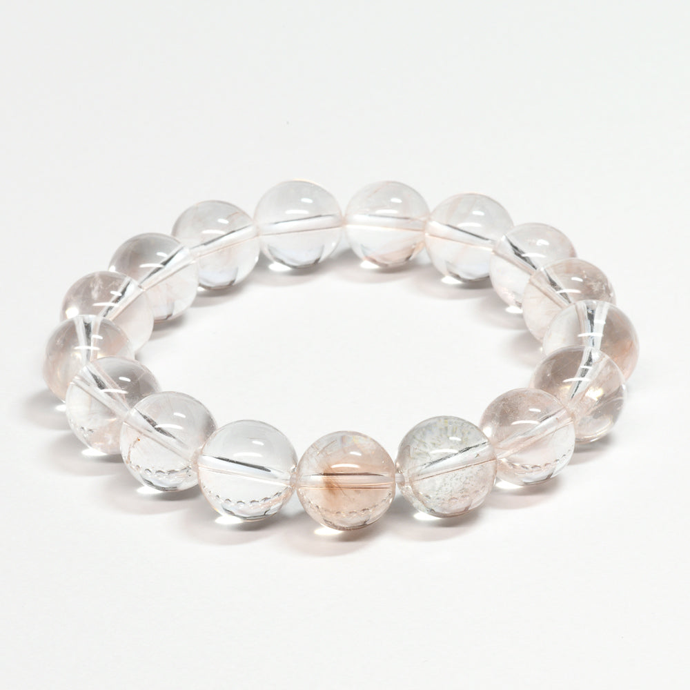 ピンクエンジェルラダークォーツ ブレスレット 12.5mm #UC344